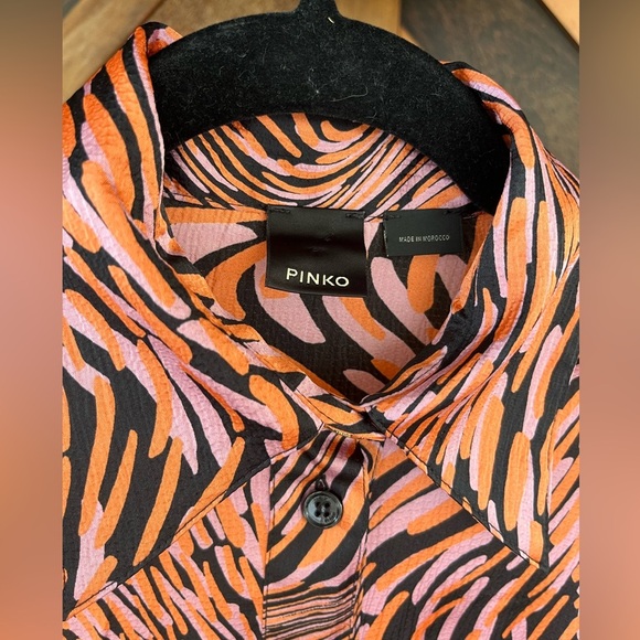 NWT Pinko Button Down Long Dress Size 36 or Small - Picture 11 of 13